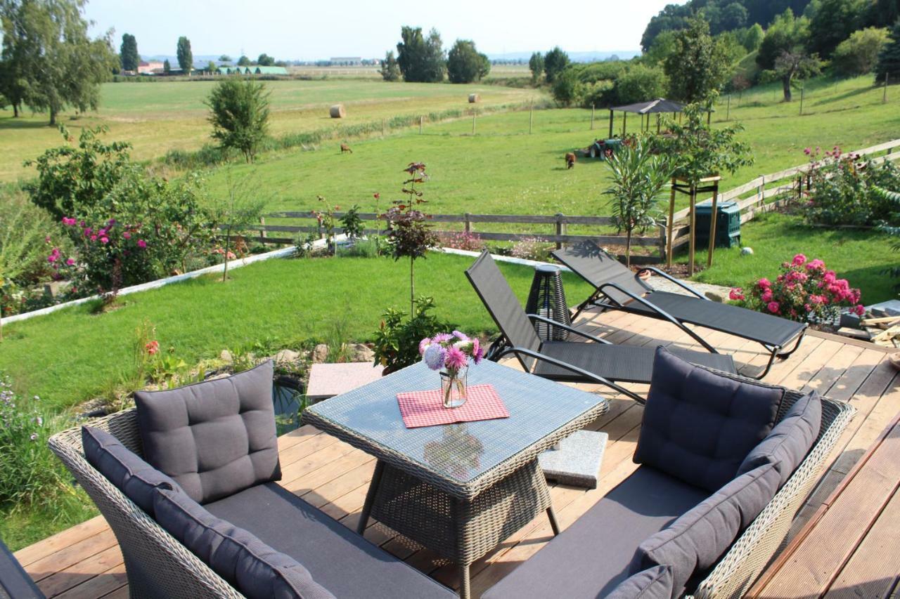 Ferienhof Graefe - 3-Seiten Hof Mit Grossem Garten, Pool & Sauna Meißen Esterno foto